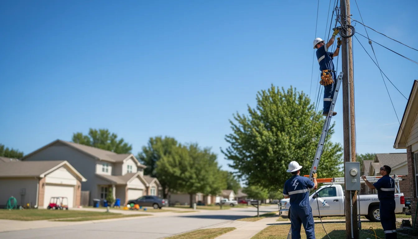 Residential electrician providing installation services in Hamburg, NY
